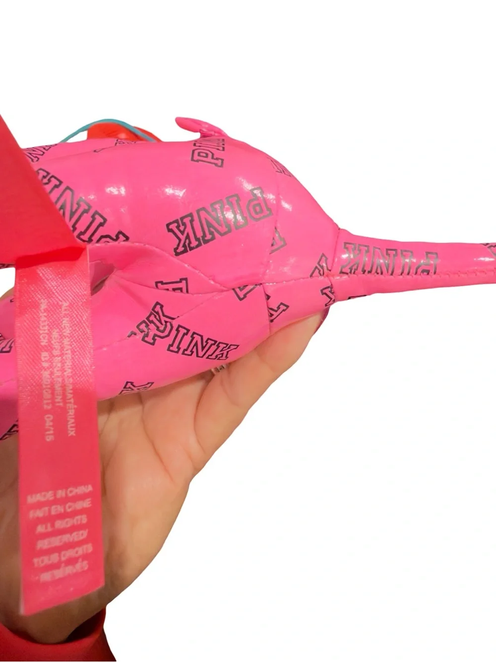 Victoria's Secret Pink Logo Plush Dog Toy